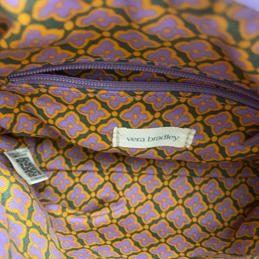 Vera Bradley Blake Crossbody Bag Minimalist Marrakesh Purple - Picture 7 of 12